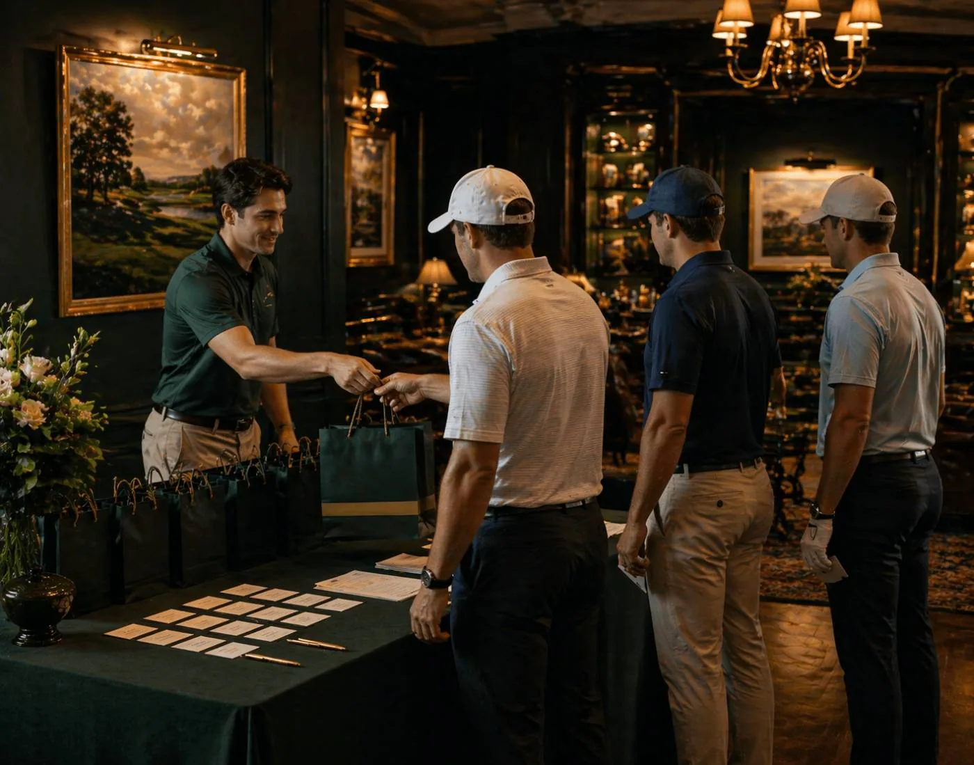 Organisers running a golf event